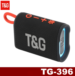 T&G TG-396 TWS RGB LED Lights IPX7 Waterproof Portable Wireless Stereo Music Speaker Multi Function