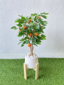 ต้นส้มร่ำรวย" ต้นส้ม มี 2 ขนาด 69 ซม. และ 88 ซม. ต้นไม้ปลอม ต้นไม้ประดิษฐ์ Leeartplants