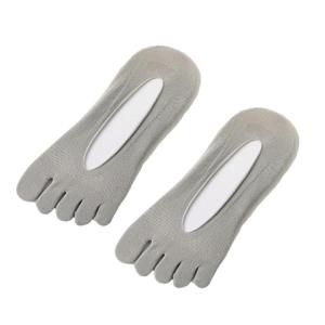 Womens No Show Toe Socks Five Finger Liner Socks Antis Slip for Sneaker Shoes Running Athletic Invisible Socks