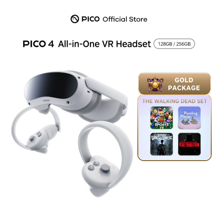 [THE WALKING DEAD SET] PICO 4 All-In-One VR Headset 4K (128GB/256GB ...