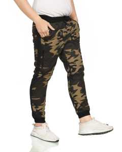 Celana jogger panjang doreng pria wanita skinny