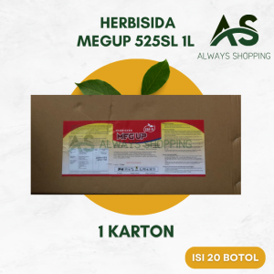 MegUp Herbisida 525SL kemasan 1 Liter Penghilang Gulma dan Rumput Liar 1 Karton
