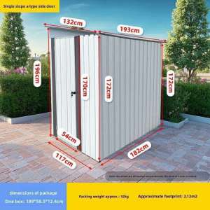 Outdoor tool shed outdoor storage box outdoor locker outdoor metal shed
