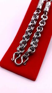 N042 สร้อยคอห้อยพระ สร้อยพระ สร้อยคอพระ สร้อยสแตนเลสแท้ ขนาด 7 มม.ยาว 28 นิ้ว สร้อยพระ 5 องค์ สร้อยแสตนเลส สร้อยพระผู้ชาย