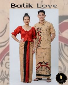 Batik Shirt & Sarong Kit  Copper 017| Lanka Styles