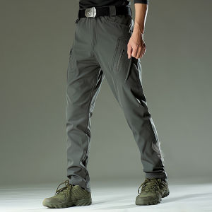 【2-3 days arrive!!!】JEEP SPIRIT Stretch Tactical Cargo Pants for Men in Grey Ix9