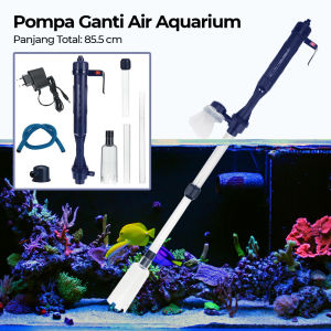 iLONDA Pompa Ganti Air Aquarium Water Gravel Cleaner Pump 520L/H - L68 - Dark Blue