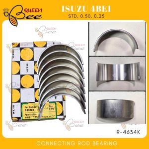 QUEENBEE 8PCS/SET Isuzu 4BE1 CONNECTING ROD BEARING R-4634K 0.25 0.50 STD