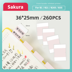 Niimbot D101 D110 D11 B1 B21 B203 B3S color label index stickers Notepad Book stickers notes transparent classification label stickers book post it notes student items Book double-sided notes waterproof bookmark label paper