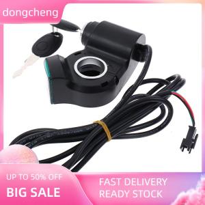 dongcheng Electric Bicycle Thumb Throttle Voltage Display Switch Power with Key Lock