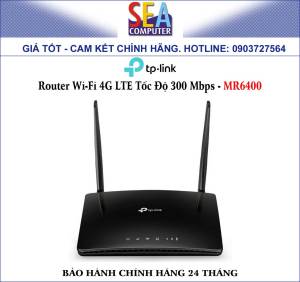 TP-Link Router Wi-Fi 4G LTE Tốc Độ 300 Mbps - TL-MR6400