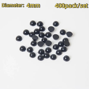 400PCS Black Acrylic Safety Eyes for Bear Doll Animal Puppet DIY Crafts Kids Toys Eyes Accessories