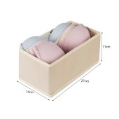1/3PCS Cotton Linen Clothes Storage Bins Foldable Wardrobe Storage Organizer Drawer Non-woven Storage Organization Open Drawer Organization Folding Storage