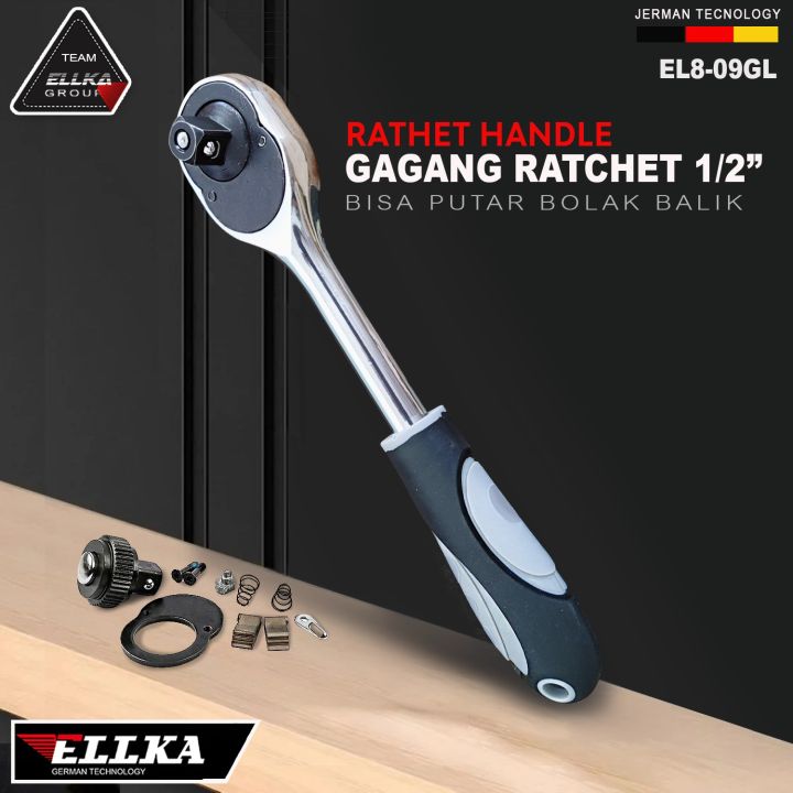 Gagang Rachet 1/2 x 10 Inch Gagang Kunci Sock L - Handle Rachet ...