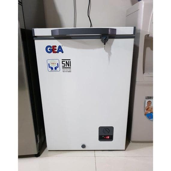 Harga freezer gea on sale 100 liter second