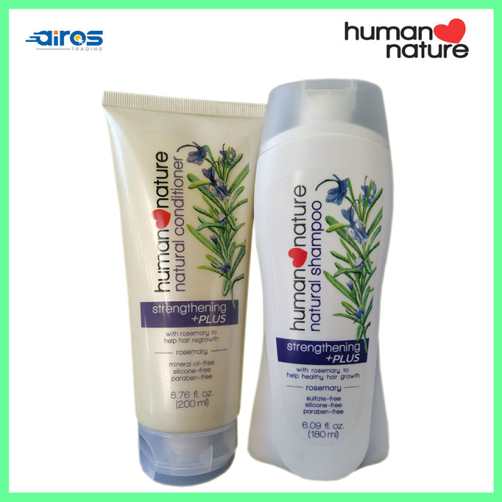 Human Nature Rosemary Strengthening Plus Shampoo 180ml And Conditioner