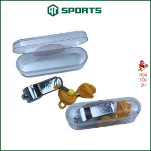 Còi Trọng Tài Bóng Đá - Còi Inox Có Hộp - Còi Huấn Luyện Viên Còi Trọng Tài Thể Thao