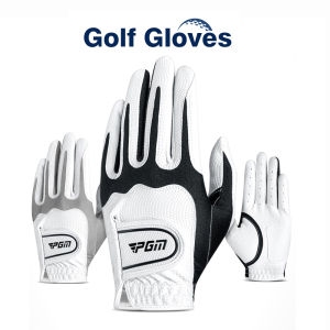 Golf Gloves PGM Children Left/Right Hand Soft Breathable PU Leather Anti-Slip Men Golf Gloves Women Golf Supplies Drop Ship