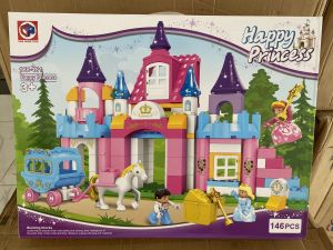 Đồ chơi lắp ráp Lâu đài công chúa bộ lắp ghép tương thích với Lego Duplo quà tặng cho bé