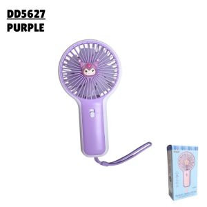 【READY STOCK🛒】 Cute Mini Handheld Fan Lightweight Portable USB Rechargeable Fan with Wrist Strap