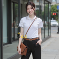 Áo thun polo cá sấu trắng sọc cao cấp cổ trụ bẻ unisex nam nữ cặp đôi đồng phục nhóm công sở. 