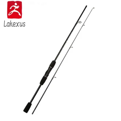 退Lakexus 1.6M 1.8M 2.1M Black Ultralight Lure Fishing Rod Super Strong FRP Jigging Rod Spinning/Casting Pole