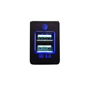 2024double USB socket fast car charger quick charge phone charging adapter for Mitsubishi Outlander 3 Xpander Atlas cross ASX