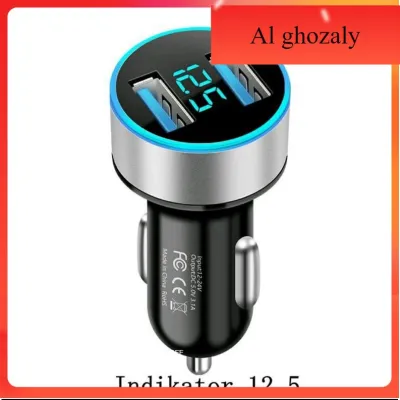Charger Dual USB + Voltmeter Charger Casan Mobil / Motor Nmax Aerox Pcx Adv Scoopy Vario Beat Fazzio bisa COD