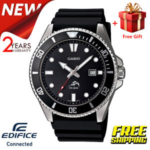 （สิงค้าขายดี）นาฬิกา คาสิโอ Edifice รุ่น MDV-106-1A กันน้ำ ผู้ชายนาฬิกาสปอร์ตควอทซ์คลาสสิกเทรนด์ธุรกิจสบาย ๆ เหล็กนาฬิกากันน้ำ