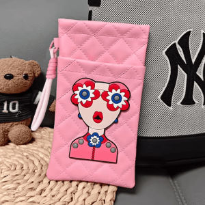 Personality Double Eyeglasses Organizer Bag Waterproof PU Automatic Closing  Sunglass Bag Organizer