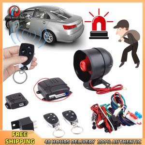 Winnereco Programmable Keyless Entry System for Cars with Dual Remote Controls and Alarm Features