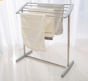 HOGO Simple Foldable Laundry Drying Rack Household Indoor Outdoor Movable Drying Clothes Hanger Small Apartment Balcony Clothes Towel Holder