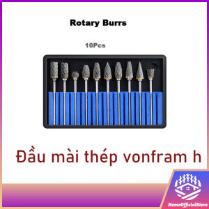 (Thanh lý lỗ) ⚡10 cái Vonfram Thép mài Đầu Carbide Mũi khoan Bộ Kim cương Bit Công cụ khắc gỗ Công cụ quay Mini Bit Bộ Khắc gốc Bộ 【10 cái】
