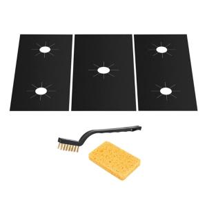 Efficient Heat Resistant Cooktop Protector for 5 Burners Gas Stove Stovetop Protective Pad Kitchen Range Guard