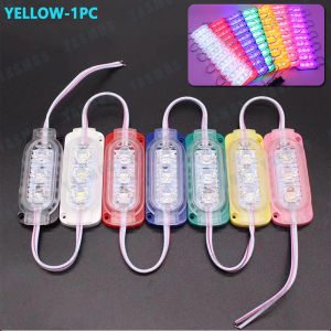 Ultrasonic Waterproof LED Module Lights 7W for Trucks Motorcycles - Multi-Color 12V 300LM 2-Year Warranty