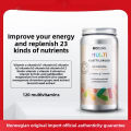 BIOSUNN Norway Imported Multivitamin B Complex & Vitamin C, 120 Capsules Bottled Nutritional Supplement. 