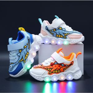 Sepatu Anak Dino Dinosaurus Import Murah Lampu LED