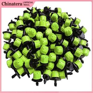 500Pcs 1/4 Inch Adjustable Drip Irrigation Sprinklers Micro Drip Irrigation Sprinklers for Balcony Yard Greenhouse