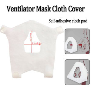 CPAP Ventilator Full Face Mask Pure Cotton Cloth Patch Self-Adhesive Protective Liner Reduces Noise