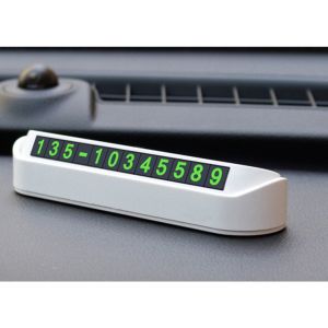 Creative Temporary Parking Car Dashboard Display Plate Contact Phone Number Car Anti Slip Phone Automobile Number Card