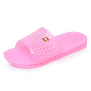 [Free Shipping] Crystal Slippers For Women New Summer Style Flat Non-Slip Hollowed-Out Breathable Jelly Shoes Indoor Bathroom Slippers