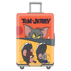 ผ้าคลุมกระเป๋าเดินทาง กันรอย แฟชั่น แบบยืด หนามาก หูหิ้วขวาซ้าย ส่งจากกทม SML