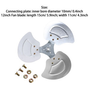 12/14/16inch 3 Leaves Aluminum Fan Blades Replacement Electric Fan Part for Industrial Floor Fan Ground Fanner Blade Accessories