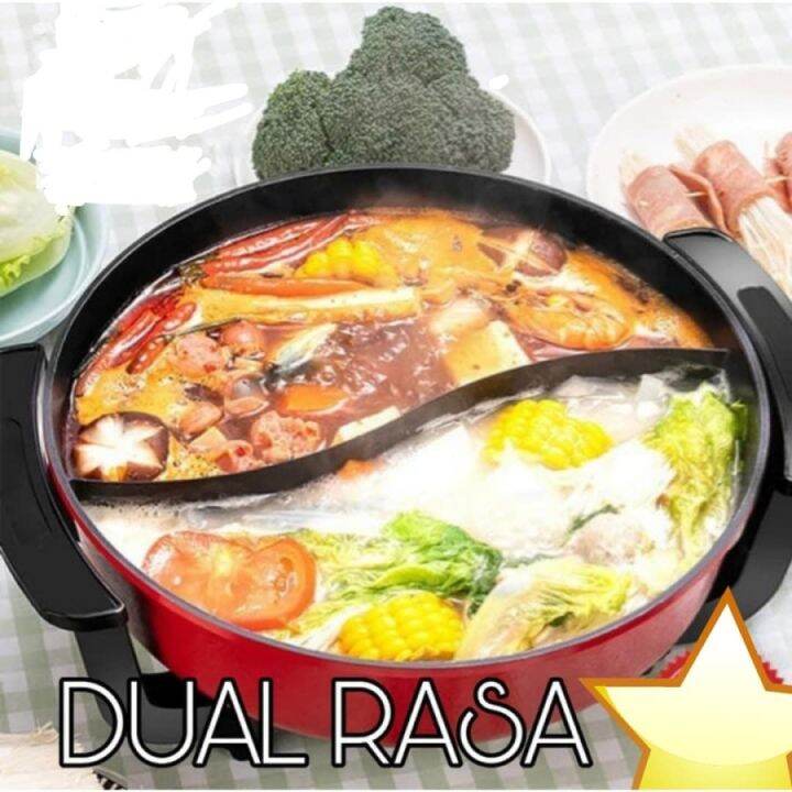 Steamboat Shabu Suki Electrik Rasa Kuah Panci Shabu Listrik Sekat