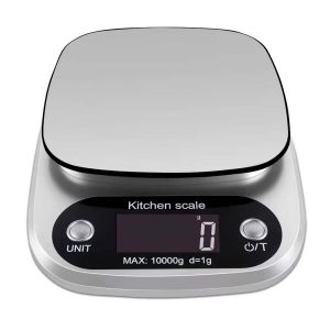 URBAG 10kg/1g Kitchen Scale LCD Display Stainless Steel Platform Jewelry Scales Portable Multifunction Digital Scale Home