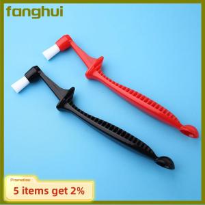 fanghui 1PC Coffee Brush Espresso Coffee Machine Cleaning Brush Long Handle Integrated Two-In-One With Spoon Cleaning Nylon Brush