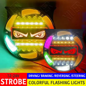 LED Strobe Lights for Tow Trucks Construction Vehicles Surface Mount Emergency Hazard Beacon Safety Warning Lamps Flashing 12-24V Grille Head for Car Accessories