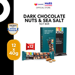 [Outer Deals] BE-KIND Dark Chocolate Nuts & Sea Salt Nut Bar 40g x 12