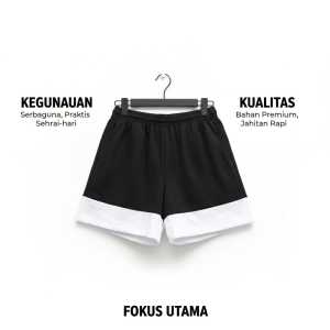 Celana Boxer Pria Wanita Premium - Serbaguna Praktis Sehari-hari