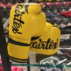 Fairtex BGV14 Microfiber Muay Thai Boxing Gloves Yellow